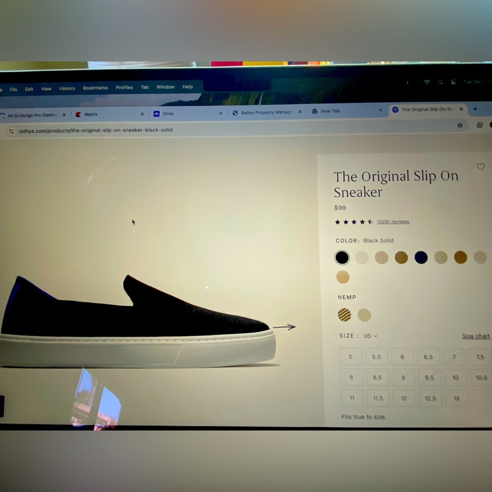 Rothy’s original slip on sneaker/shoe
